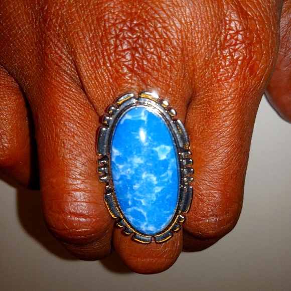 PEACEFULLY PIONEER BLUE RING - Picture 1 of 6